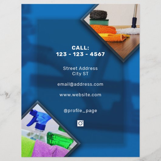 Moderne Reinigungsdienste Flyer (Hinten)