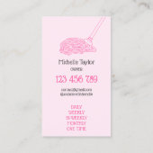 Moderne Reinigungsdienste für rosa Mop Visitenkarte (Rückseite)