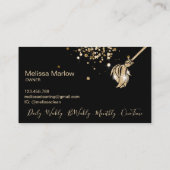 Moderne Reinigungsdienste für Zimmermädchen Sparkl Visitenkarte (Rückseite)