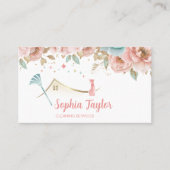 Moderne Reinigungsleistungen im Blumenhaus Visitenkarte (Vorderseite)