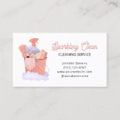 Moderne Reinigungsmittel Reinigungsservice Visitenkarte (Vorderseite)
