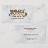 Moderne Reinigungsservice Business Cards Visitenkarte (Vorne/Hinten)