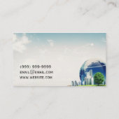 Moderne Reiseagentur Agent Business Card Visitenkarte (Rückseite)