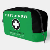 Moderne Reisen mit umweltfreundlicher medizinische Waschbeutel (Rechte Ecke)