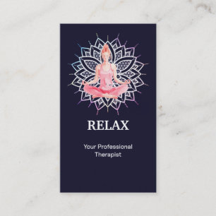 Moderne Relax-Reiki-Meister-Therapeut Chakra-Thera Visitenkarte