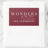 Moderne religiöse Chic-Typografie Weihnachten Rechteckiger Aufkleber (Tasche)