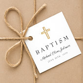 Moderne religiöse Cross-Script-Taufe Geschenkanhänger