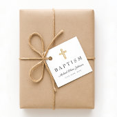 Moderne religiöse Cross-Script-Taufe Geschenkanhänger