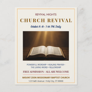 Moderne religiöse Konferenz Kirchen-Erweckungsnach Flyer
