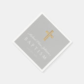 Moderne religiöse Kreuztaufe Serviette (Ecke)