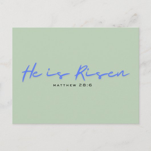 Moderne, religiöse Osterkarte Postkarte (Vorderseite)