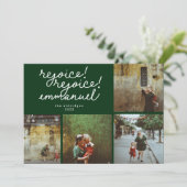 Moderne religiöse Weihnachtsfotokarte Einladung (Stehend Vorderseite)