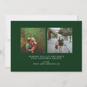 Moderne religiöse Weihnachtsfotokarte Einladung (Rückseite)