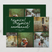 Moderne religiöse Weihnachtsfotokarte Einladung (Vorne/Hinten)