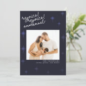 Moderne Religiöse Weihnachtskarte Nordsterns Einladung (Stehend Vorderseite)