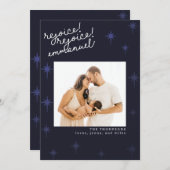 Moderne Religiöse Weihnachtskarte Nordsterns Einladung (Vorne/Hinten)