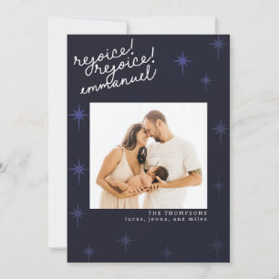 Moderne Religiöse Weihnachtskarte Nordsterns Einladung