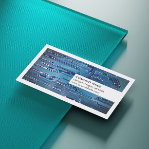 Moderne Reparatur des Blue Circuit Board Visitenkarte