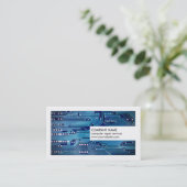 Moderne Reparatur des Blue Circuit Board Visitenkarte (Stehend Vorderseite)