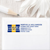 Moderne REPUBLIK BARBADOS Rücksendeadresse (Insitu)