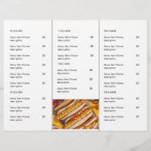 Moderne Restaurant-Foto-Abholmenü-Design (Rückseite)