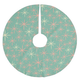 Moderne Retro-50er-Sternexplosionen des Mitteljahr Polyester Weihnachtsbaumdecke