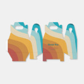 Moderne Retro 70er Jahre farbenfrohe Regenbogenwel Geschenkschachtel (Ungefaltet)