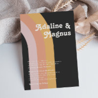 Moderne Retro 70er Jahre Rainbow Dark Traditional 