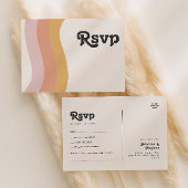 Moderne Retro 70er Jahre Rainbow Song Request UAWG Postkarte