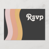 Moderne Retro 70er Rainbow Dark Song Request UAWG Postkarte (Vorderseite)