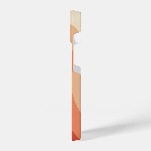 Moderne Retro 70er Stripes iPhone Hülle (Linke Seite)