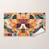 Moderne Retro-Abstrakt-Platz-Sammlung Badhandtuch Set (Handtuch)