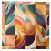 Moderne Retro-Abstrakt-Platz-Sammlung Fliese (Vorderseite)