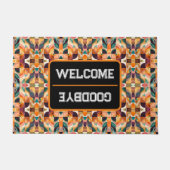 Moderne Retro-Abstrakt-Platz-Sammlung Fußmatte (Vorderseite)