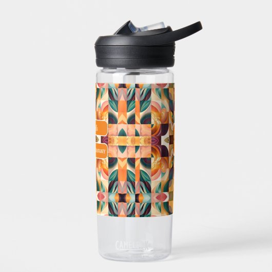 Moderne Retro-Abstrakt-Platz-Sammlung Trinkflasche (Links)