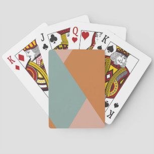 Moderne Retro-Abstrakt Spielkarten