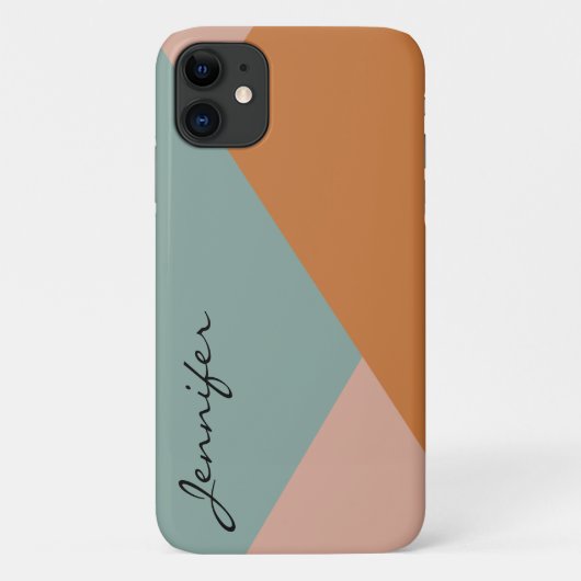 Moderne Retro-Abstraktion Case-Mate iPhone Hülle (Rückseite)