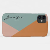 Moderne Retro-Abstraktion Case-Mate iPhone Hülle (Rückseite (Horizontal))
