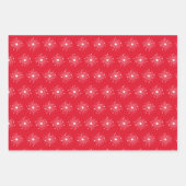 Moderne Retro-Atomschneeflocke des Mitteljahrhunde Geschenkpapier Set (Vorderseite 2)