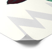 Moderne Retro-Blume Poster (Ecke)