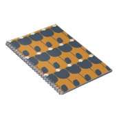 Moderne Retro-Blume: skandinavische Geometrie. Notizblock (Rechte Seite)