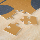 Moderne Retro-Blume: skandinavische Geometrie. Puzzle (Seite)