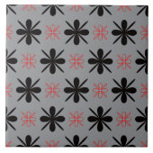 Moderne Retro-Blumen-Dekor-Keramikfliese Fliese (Vorderseite)