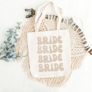 Moderne Retro-Braut Junggesellinnenparty Vintage Tragetasche