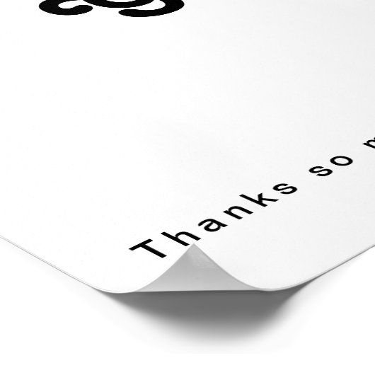 Moderne Retro-Briefkarten und Geschenkzeichen Poster (Ecke)