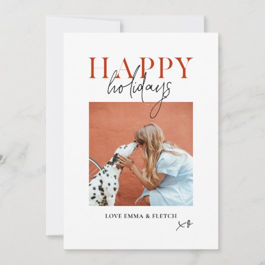 Moderne Retro-Bright-Mama Feiertagskarte (Vorderseite)