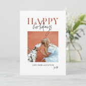 Moderne Retro-Bright-Mama Feiertagskarte (Stehend Vorderseite)