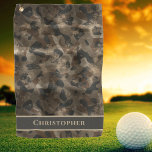 Moderne Retro Camouflage Golfer Mit Monogramm Name Golfhandtuch<br><div class="desc">Mit unserem "Golfer Towel mit Name Camouflage Pattern für Golfer" können Sie Ihr Spiel auf den Grüntönen steigern. Dieses hochwertige, individuell gestaltete Handtuch behalte nicht nur die Hände und die Klubs trocken, sondern lasse auch die Camouflage durch. Machen Sie es wirklich Ihren Namen, indem Sie Ihren Namen in das Monogramm...</div>