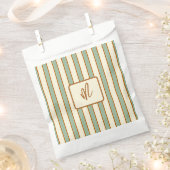 Moderne Retro Chili-Limette-Streifen Geschenktütchen (Ausgeschnitten)