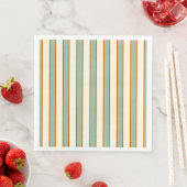 Moderne Retro Chili-Limette-Streifen Serviette (Beispiel)